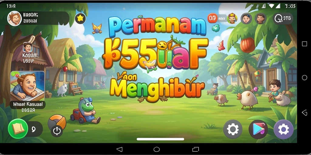 Screenshot antarmuka permainan 555F yang menarik dan penuh warna.