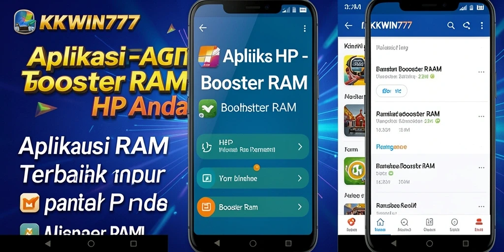 Tampilan utama KKWIN777 yang sederhana dan efektif untuk Booster RAM.