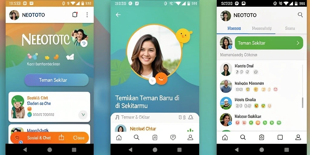 Tampilan antarmuka aplikasi NEOTOTO yang modern.