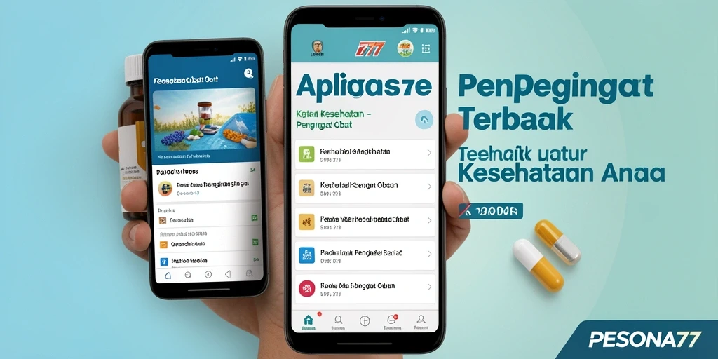 Tampilan antarmuka PESONA77 yang sederhana dan efektif untuk pengingat obat.