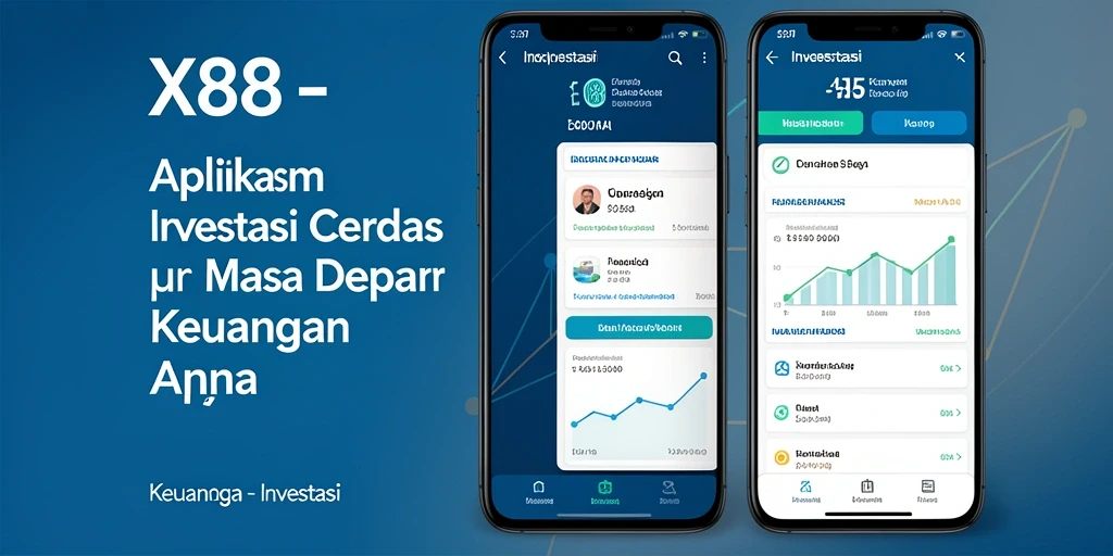 Antarmuka aplikasi X88 yang modern dan fungsional untuk investasi.