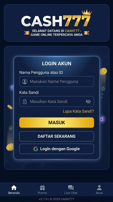 Masuk Akun cash777 dengan Mudah dan Cepat